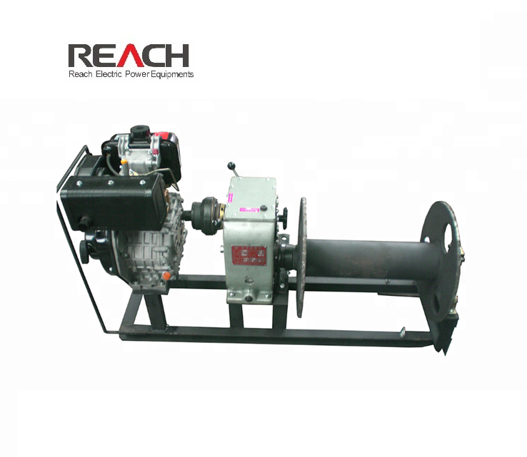 3,5Ton Cable Winch Puller for Lifting With Gasoline Engine used for Hoisting Cable Pulling Capstan W